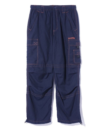 CONTRAST STITCH CARGO PANTS