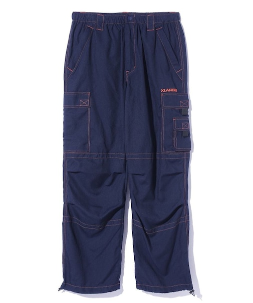 CONTRAST STITCH CARGO PANTS