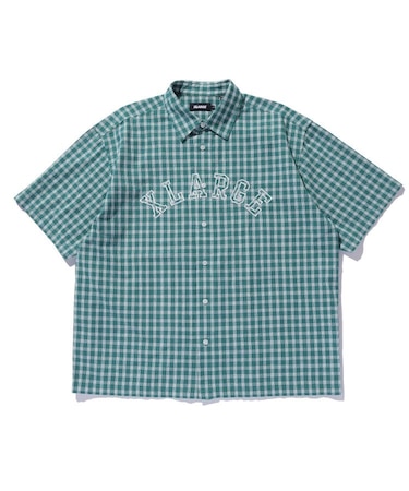 PATCH LOGO PLAID S/S SHIRT