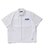 ZIP UP S/S WORK SHIRT
