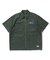 ZIP UP S/S WORK SHIRT