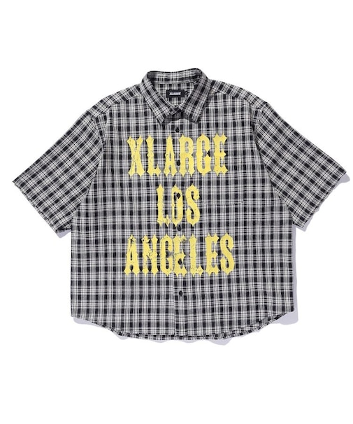 PRINTED PLAID S/S SHIRT