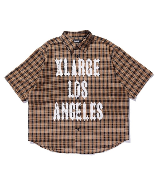 PRINTED PLAID S/S SHIRT