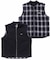 OMBRE PLAID REVERSIBLE VEST