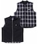 OMBRE PLAID REVERSIBLE VEST