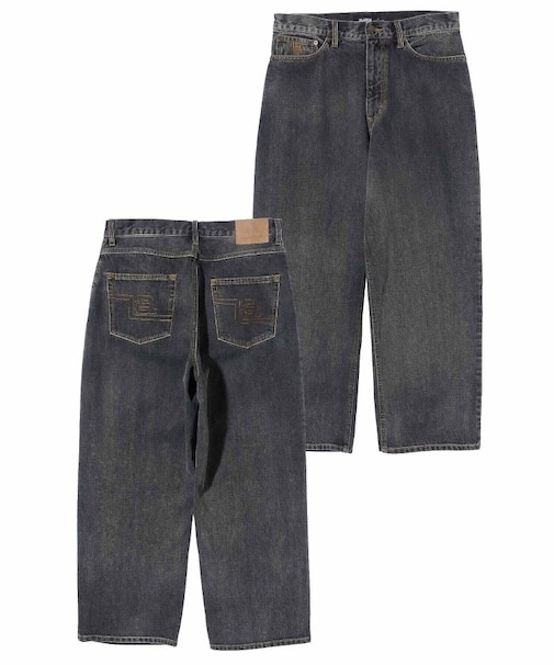 LA STITCH WIDE LEG DENIM PANTS