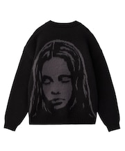 FACE JACQUARD KNIT CARDIGAN