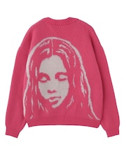 FACE JACQUARD KNIT CARDIGAN