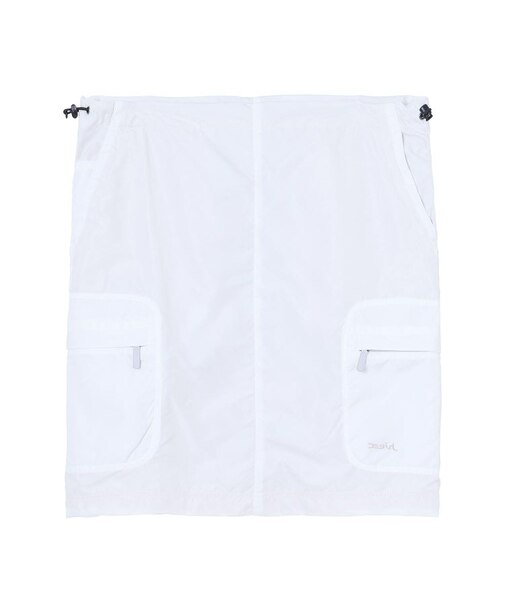 GATHERED WAIST CARGO SKIRT