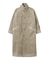 FADED STAND COLLAR LONG COAT