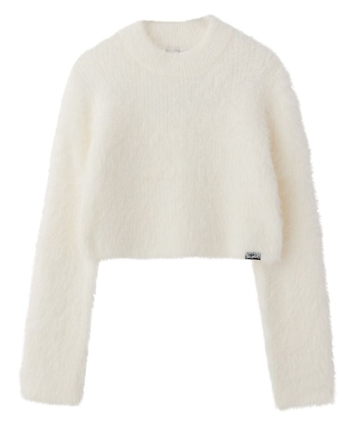 HIGH NECK COMPACT KNIT TOP