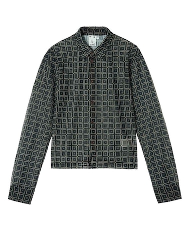 RETRO PATTERN MESH SHIRTS