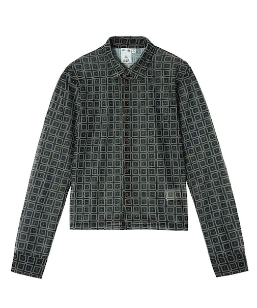 RETRO PATTERN MESH SHIRTS