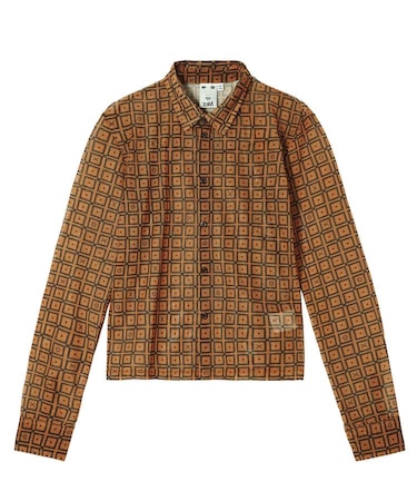 RETRO PATTERN MESH SHIRTS
