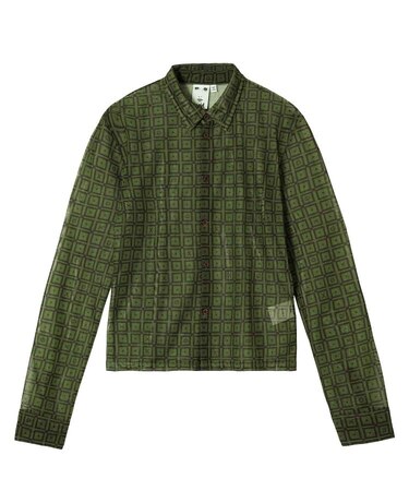 RETRO PATTERN MESH SHIRTS