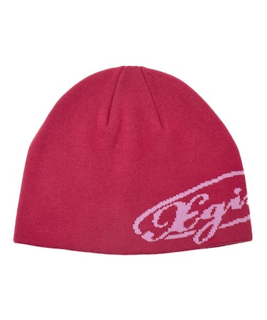 DIAGONAL OVAL LOGO JACQUARD BEANIE