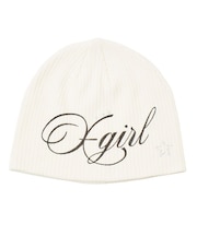 SPRAY LOGO AND STUDDED BEANIE