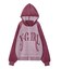 LOGO JACQUARD ZIP UP KNIT HOODIE