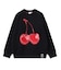 CHERRY JACQUARD KNIT TOP