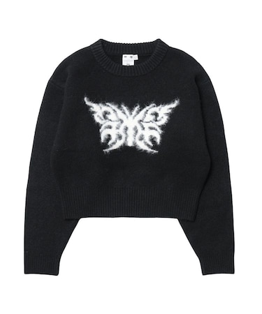 TRIBAL BUTTERFLY KNIT TOP