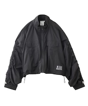 FACE LABEL SHEER SHIRT JACKET