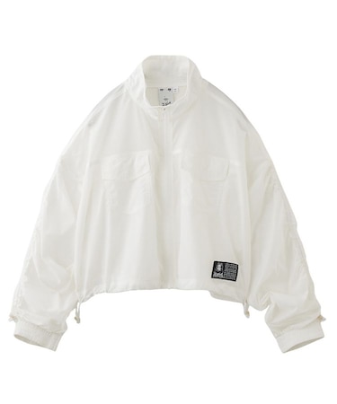 FACE LABEL SHEER SHIRT JACKET