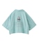 FACE OPEN COLLAR CROPPED SHIRT