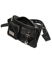 FAUX LEATHER 2WAY BELT BAG
