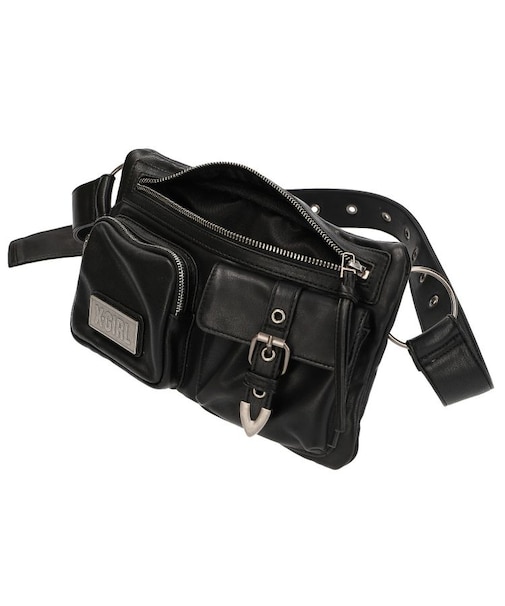 FAUX LEATHER 2WAY BELT BAG