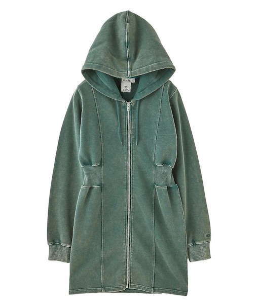 DUSTY ZIP UP SWEAT HOODIE DRESS