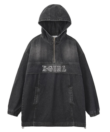 DENIM ANORAK DRESS