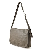 TRIBAL HEART FAUX LEATHER MESSENGER BAG