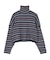 STRIPED HIGH NECK KNIT TOP