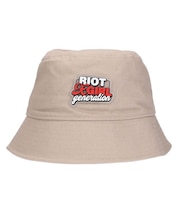 DOUBLE LOGO BUCKET HAT