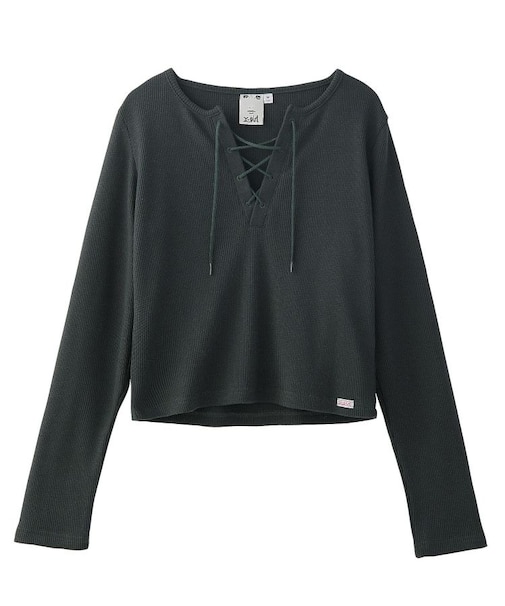 LACE UP COMPACT THERMAL TOP