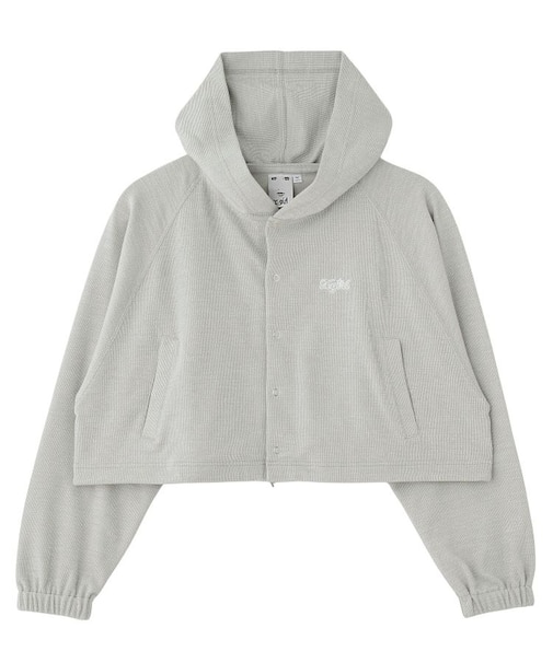 ONE POINT STAR LOGO HOODED CARDIGAN