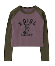 ANGEL AND LOGO RAGLAN L/S BABY TEE