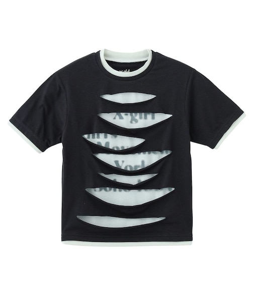 DISTRESSED S/S BABY TEE