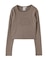 DISTRESSED LOGO PATCH L/S COMPACT TOP