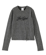 ZIP HEM COMPACT RIBBED TOP