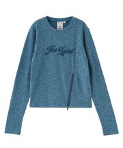 ZIP HEM COMPACT RIBBED TOP
