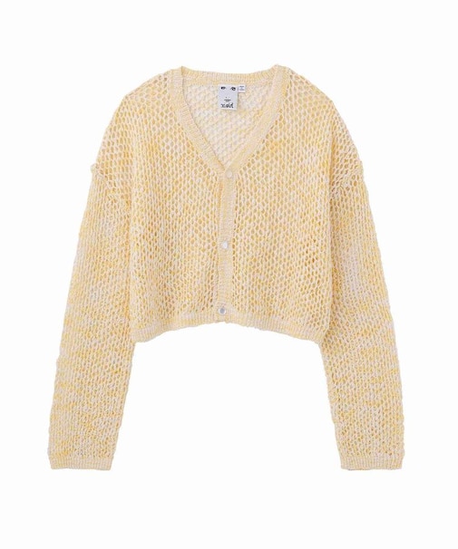 OPENWORK KNIT CARDIGAN