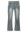 LOW RISE FLARE SKINNY DENIM PANTS