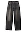 LOGO PATCH WIDE TAPERED DENIM PANTS