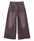 LOW RISE OVERDYED DENIM PANTS