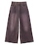 LOW RISE OVERDYED DENIM PANTS