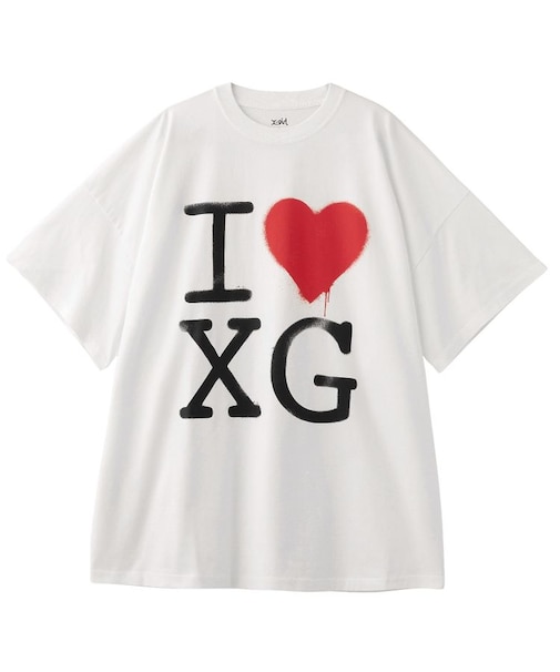 STENCIL I LOVE XG LOGO S/S BIG TEE DRESS