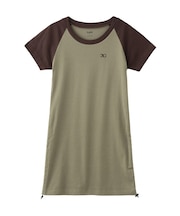 DRAWSTRING RAGLAN TEE DRESS