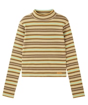 STRIPED HIGH NECK TOP