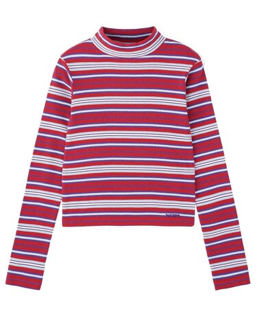 STRIPED HIGH NECK TOP